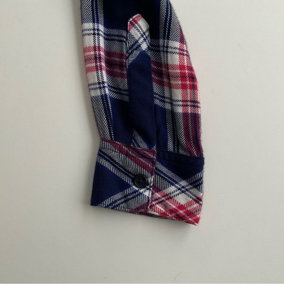 Rails Hunter Button Up Shirt XS Navy Rouge Cobalt  Plaid Western Cowgirl Boho - Picture 8 of 12